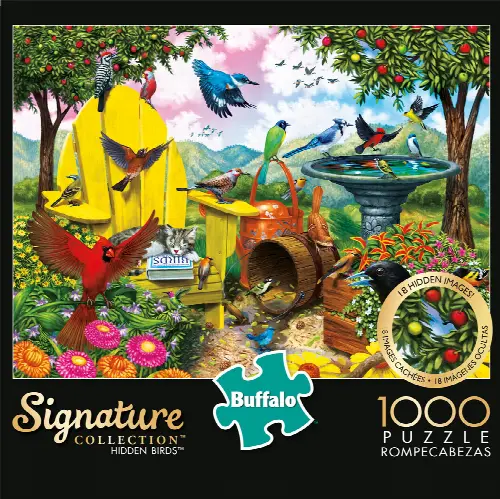 Buffalo Games Signature Collection 1438 Hidden Birds 1000 Pieces Jigsaw Puzzle - Image 1