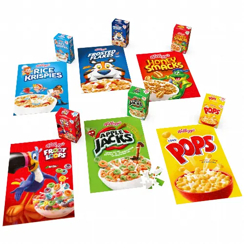Kellogg's, Fun Pack Puzzles 6 Cereal Boxes Bundle - Image 1