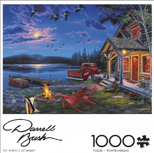 Buffalo Games 1000-Piece Darrell Bush Collection The Perfect Getaway Jigsaw Puzzle - Image 1