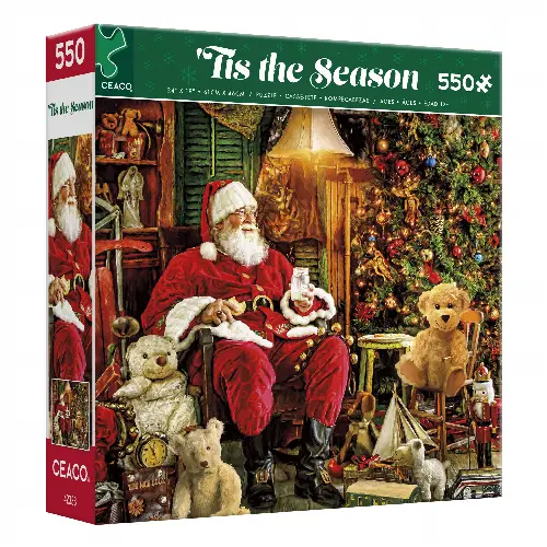 Ceaco - Christmas - Santa's Magical Toy Shop - 550 Piece Holiday Jigsaw Puzzle - Image 1