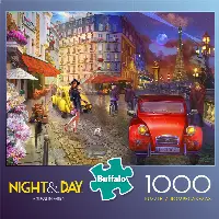 Buffalo Games Night & Day Series - A Stroll in Paris 1000 Pieces Jigsaw Puzzle