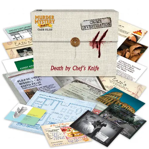 Murder Mystery Party Case Files: Death by Chef's Knife - Image 1