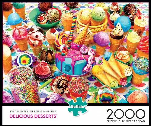 Buffalo Games - Delicious Desserts - 2000 Piece Jigsaw Puzzle - Image 1