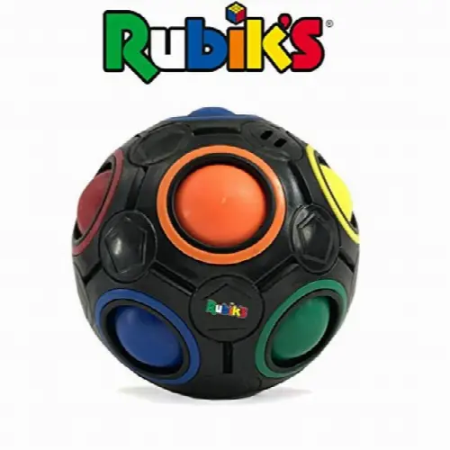 Rubik's Cube Rainbow Ball Color Matching Puzzle, Fun Addictive Educational Toy Gift for Adults & 4+ Kids, Develop Hands-On, Memory, Critical Thinking & Problem Solving Skills (Black) - Image 1