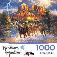 Abraham Hunter 1000 Piece Jigsaw Puzzle - Mountain Horses