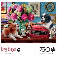 Buffalo Games Dog Days - The Writer's Dogs - 750 Pieces Jigsaw Puzzle