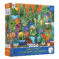 Ceaco 300pc Cactus Pots - 300 Piece Oversized Jigsaw Puzzle