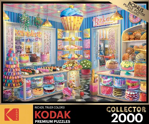 Kodak 2000 Piece Jigsaw Puzzle - Main Street Bakery - Image 1