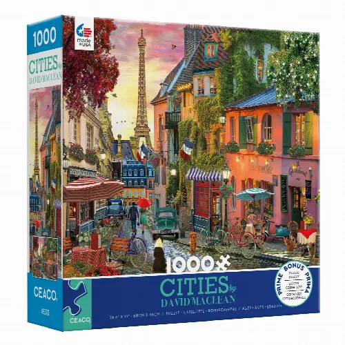 Ceaco - David Maclean Cities - Paris After the Rain - 1000 Piece Jigsaw Puzzle - Image 1