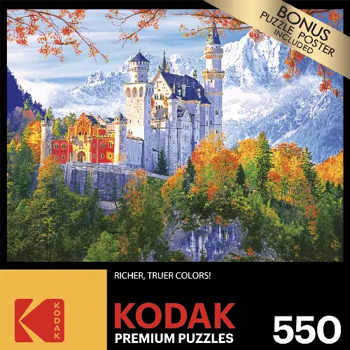 Cra-Z-Art Kodak 550-Piece Neuschwanstein Castle Bavaria Germany Adult Jigsaw Puzzle - Image 1