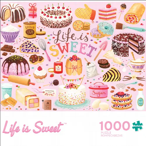 Buffalo Games 1000-Piece Contemporary Art - Life Is Sweet Interlocking Jigsaw Puzzle - Image 1