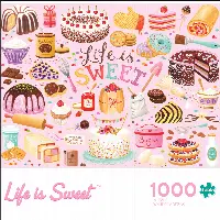 Buffalo Games 1000-Piece Contemporary Art - Life Is Sweet Interlocking Jigsaw Puzzle