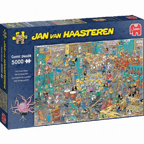Jan van Haasteren Comic Puzzle - The Music Shop (5000 Pieces) | Jigsaw - Image 1