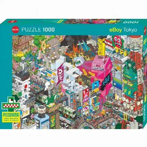 Pixorama eBoy: Tokyo Quest - Seek-and-Find Puzzle | Jigsaw - Image 1