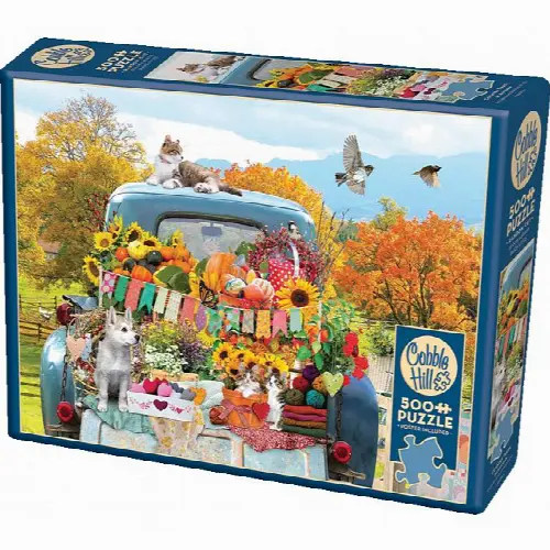 Country Truck In Autumn Jigsaw Puzzle - 500 Piece - Image 1