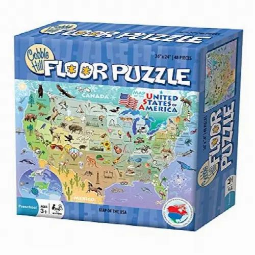 Floor Puzzle: Map of the USA | Jigsaw - Image 1