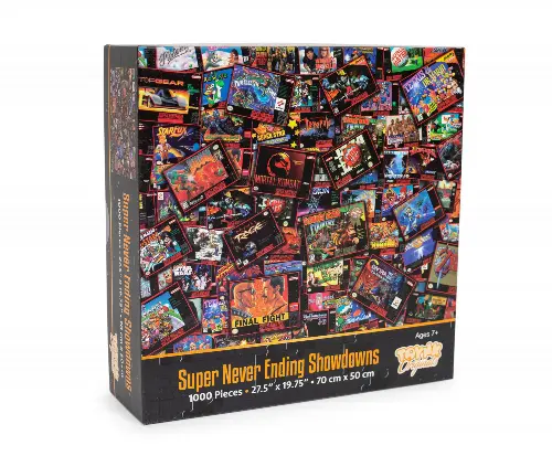 Super Never Ending Showdowns - Retro Super Nintendo Jigsaw Puzzle - 1000 Piece - Image 1