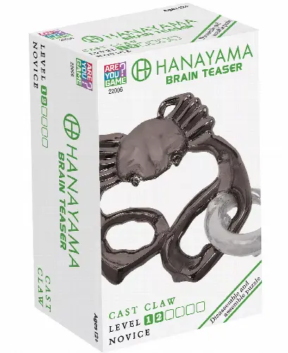 Hanayama Level 2 Cast Puzzle - Claw - Image 1