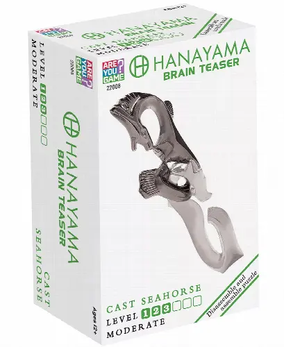 Hanayama Level 3 Cast Puzzle - Seahorse - Image 1