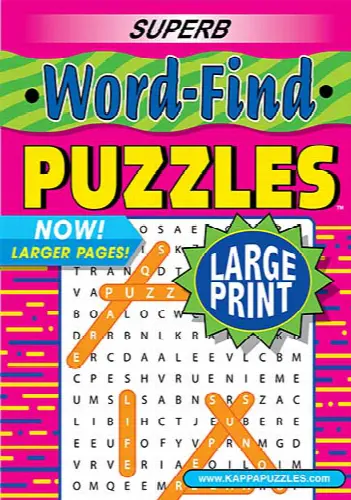 Superb Word-Find Large Print Magazine Subscription - Image 1