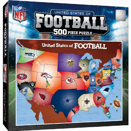 MasterPieces All Teams Jigsaw Puzzle - NFL League Map - 500 Piece - Image 1