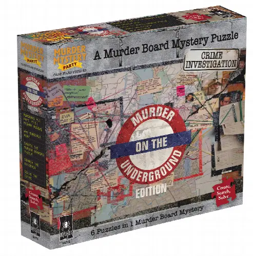 Murder Mystery Jigsaw Puzzle - Death in the Underground - 1000 Piece - Image 1