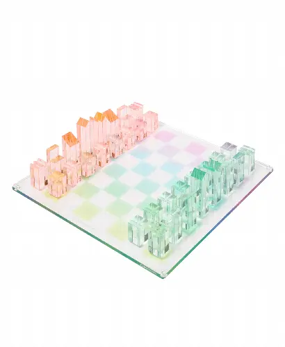 Lucite Chess and Checkers Aurora - Image 1