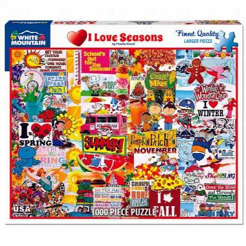 I Love Seasons Jigsaw Puzzle - 1000 Pieces - Image 1