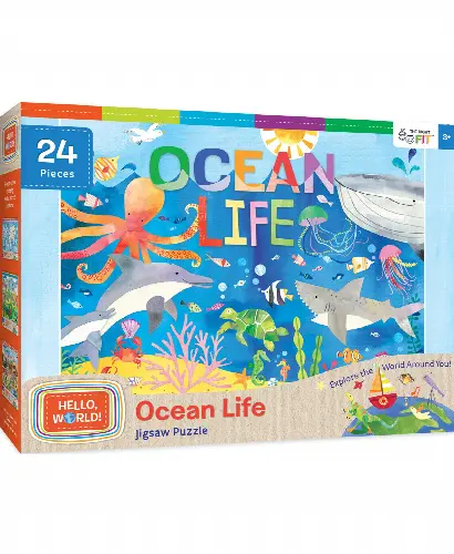 MasterPieces Puzzles 24 Piece Jigsaw Puzzle for Kids - Ocean Life - 19"x14" - Image 1