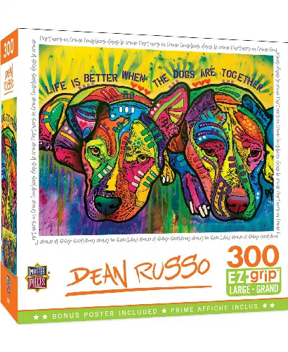 MasterPieces Dean Russo Jigsaw Puzzle - Partners in Crime - 300 Piece - Image 1