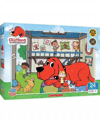 MasterPieces Licensed Clifford Jigsaw Puzzle - Doghouse Kids - 24 Piece - Image 1