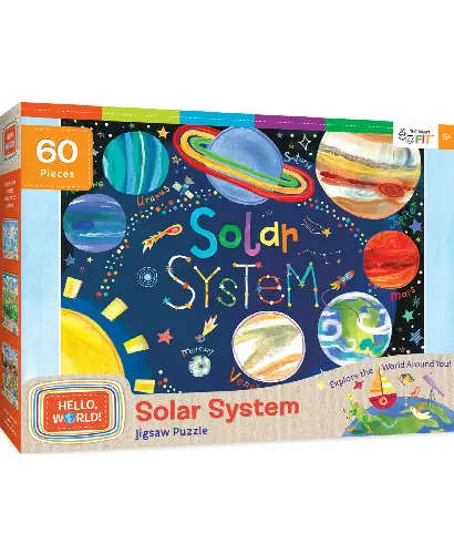 MasterPieces 60 Piece Space Puzzle for Kids - Solar System - 19"x14" - Image 1