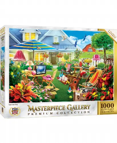 MasterPieces Gallery Jigsaw Puzzle - Yard Sale Day - 1000 Piece - Image 1