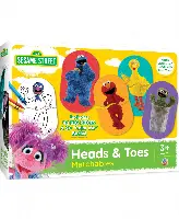 MasterPieces Puzzles Kids Games - Sesame Street Heads & Toes Matching Game - Game for Kids and Family - Laugh and Learn