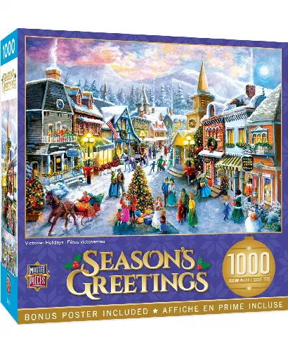 MasterPieces Holiday Jigsaw Puzzle - Victorian Holidays - Christmas - 1000 Piece - Image 1