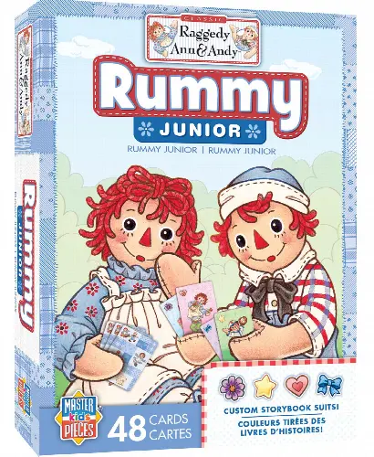 Raggedy Ann & Andy Kids Rummy Junior Card Game - Image 1