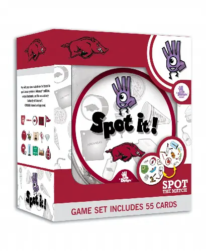 Arkansas Razorbacks NCAA Spot It Game - Image 1