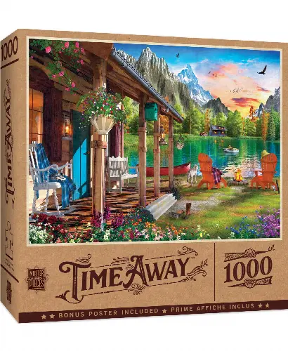 MasterPieces Time Away Jigsaw Puzzle - Evening on the Lake - 1000 Piece - Image 1