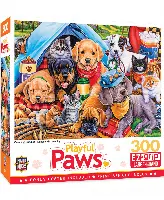 MasterPieces Playful Paws Jigsaw Puzzle - Camping Buddies - 300 Piece