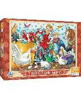 MasterPieces Puzzles Licensed 60 Piece Vintage Jigsaw Puzzle for Kids - Tractor Mac Squeaky Clean - 14"x19"