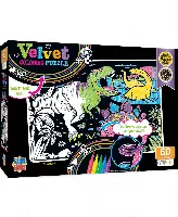 MasterPieces Puzzles 60 Piece Jigsaw Puzzle for Kids - Dinosaur Velvet Coloring - 14"x19"