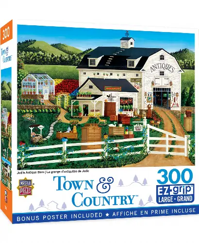 MasterPieces Town & Country Jigsaw Puzzle - "Jodi's Antique Barn" by Art Poulin - 300 Piece - Image 1