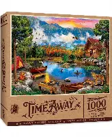 MasterPieces Time Away Jigsaw Puzzle - Sunset Canoe - 1000 Piece