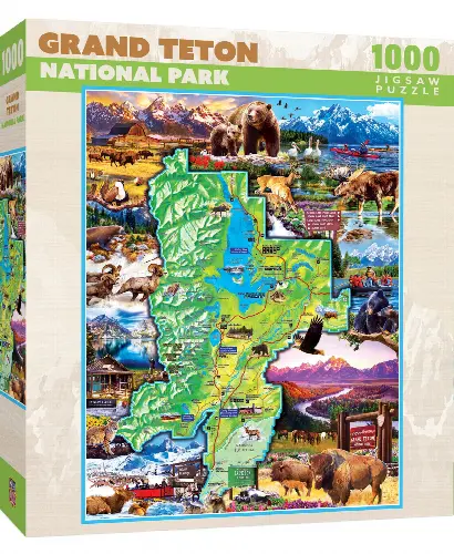 MasterPieces National Parks Jigsaw Puzzle - Grand Teton National Park - 1000 Piece - Image 1