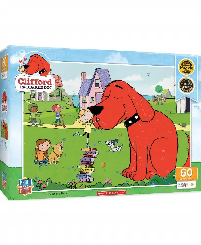 MasterPieces Puzzles 60 Piece Jigsaw Puzzle for Kids - Clifford Day at the Park - 19"x14" - Image 1