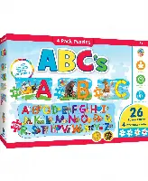 MasterPieces Puzzles Educational 26 Piece Jigsaw Puzzles for Kids - ABCs 4-Pack of Puzzles - 22.5"x8"