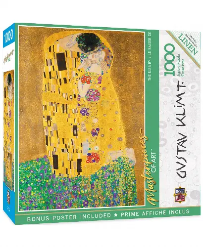 MasterPieces Masterpieces Art Gallery Jigsaw Puzzle - The Kiss - 1000 Piece - Image 1