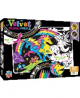 MasterPieces Puzzles 60 Piece Jigsaw Puzzle for Kids - Unicorn Velvet Coloring - 14"x19"