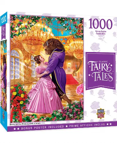 MasterPieces Classic Fairytales Jigsaw Puzzle - Beauty and the Beast - 1000 Piece - Image 1