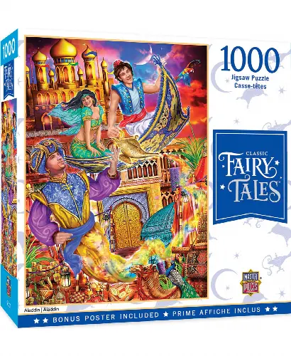 MasterPieces Classic Fairytales Jigsaw Puzzle - Aladdin - 1000 Piece - Image 1